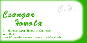 csongor homola business card